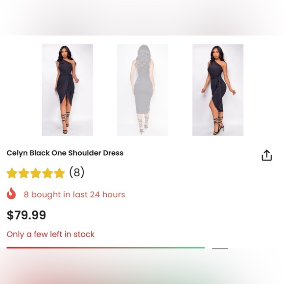 Celyn One Shoulder Dress- NWT- SIZE 2X- Original price $79 - Picture 4 of 4